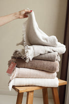 Fiona %100 Pamuk Havlu 50X90 Cm Smoke Taupe