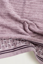 İRYA-Olwen Banyo Havlusu 90X150 Cm Lila-Havlu & Havlu Setleri-4-milagron.live