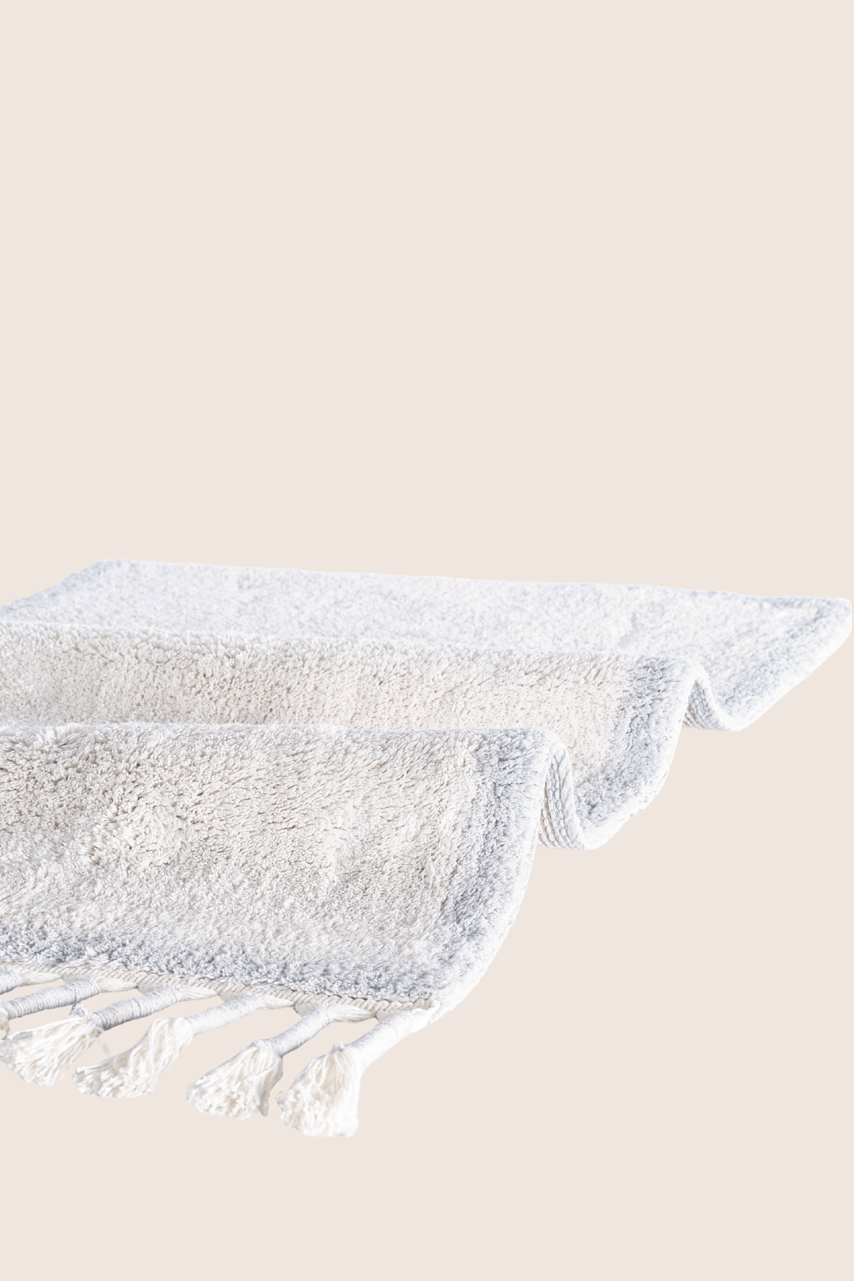 İRYA-Root 2’Li Takım Banyo Paspası %100 Pamuk 40X60+60X90 Cm Buz Mavi-Paspas-3-milagron.live