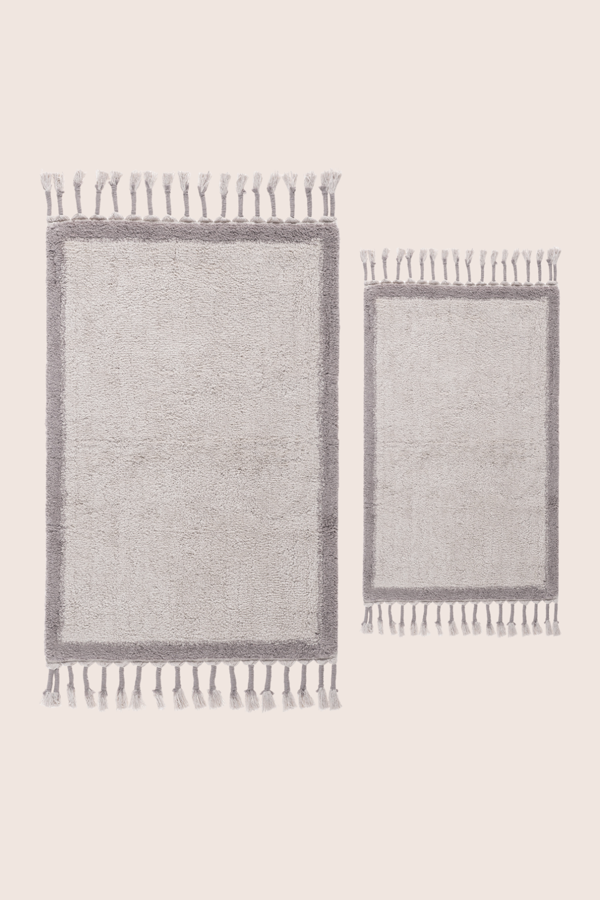 İRYA-Root 2’Li Takım Banyo Paspası Bambu 40X60+60X90 Cm Koyu Gri-Banyo Paspası-4-milagron.live