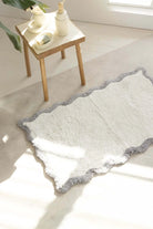 İRYA-Scallop Tekli Banyo Paspası Bambu 60X100 Gri-Paspas-1-milagron.live