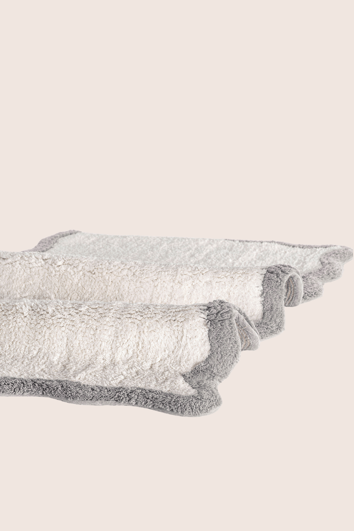 İRYA-Scallop Tekli Banyo Paspası Bambu 60X100 Gri-Paspas-6-milagron.live