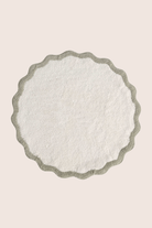 İRYA-Scallop Yuvarlak Banyo Paspası Bambu 90X90 Yeşil-Paspas-3-milagron.live