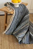 İRYA-Striped Denim Kilim Ekru/İNdigo 60X90-Kilim-2-milagron.live
