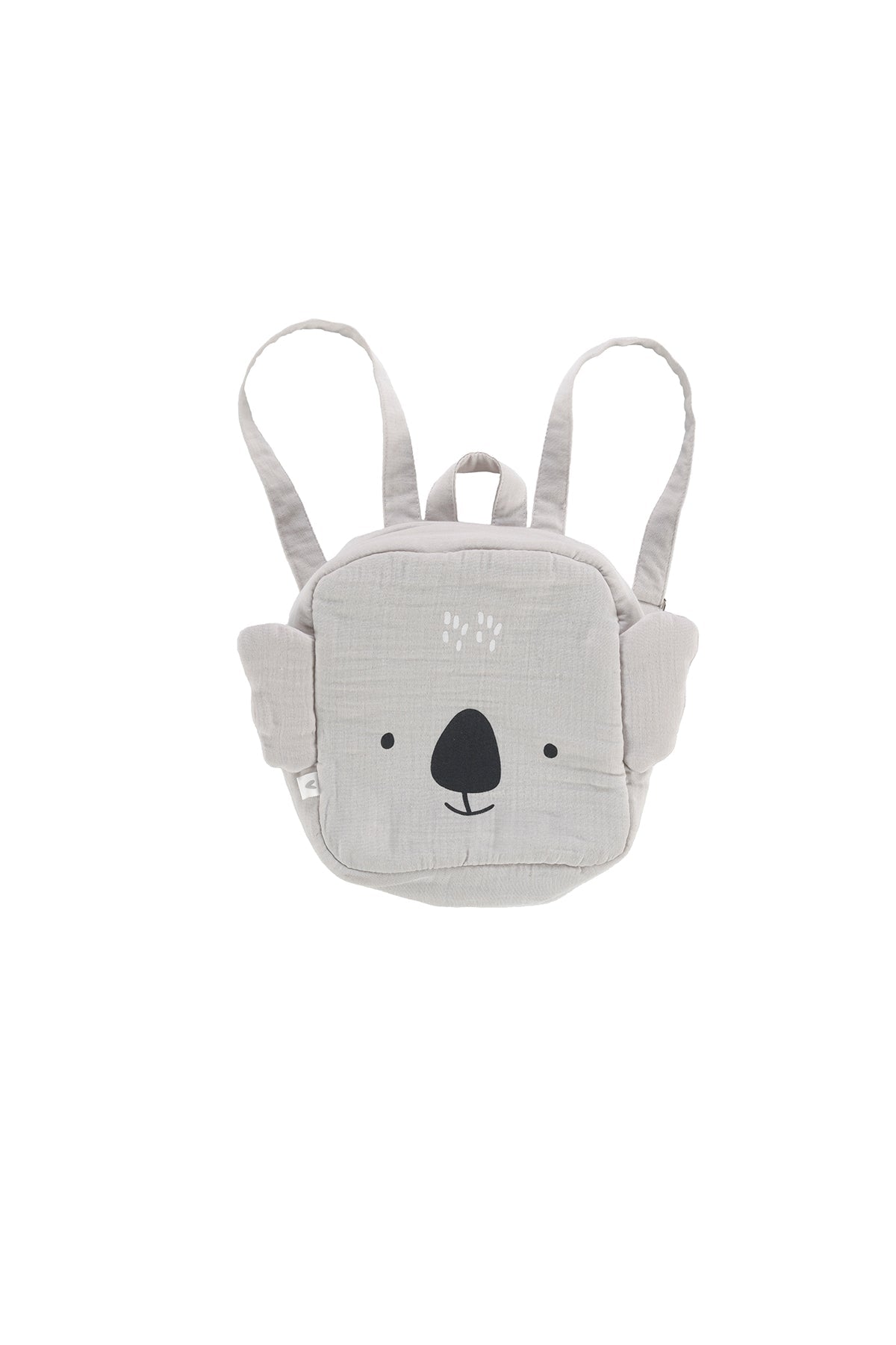 İRYA-Tiny Koala Organik Pamuk Müslin Çocuk Çantası Gri-Tote Bag-2-milagron.live