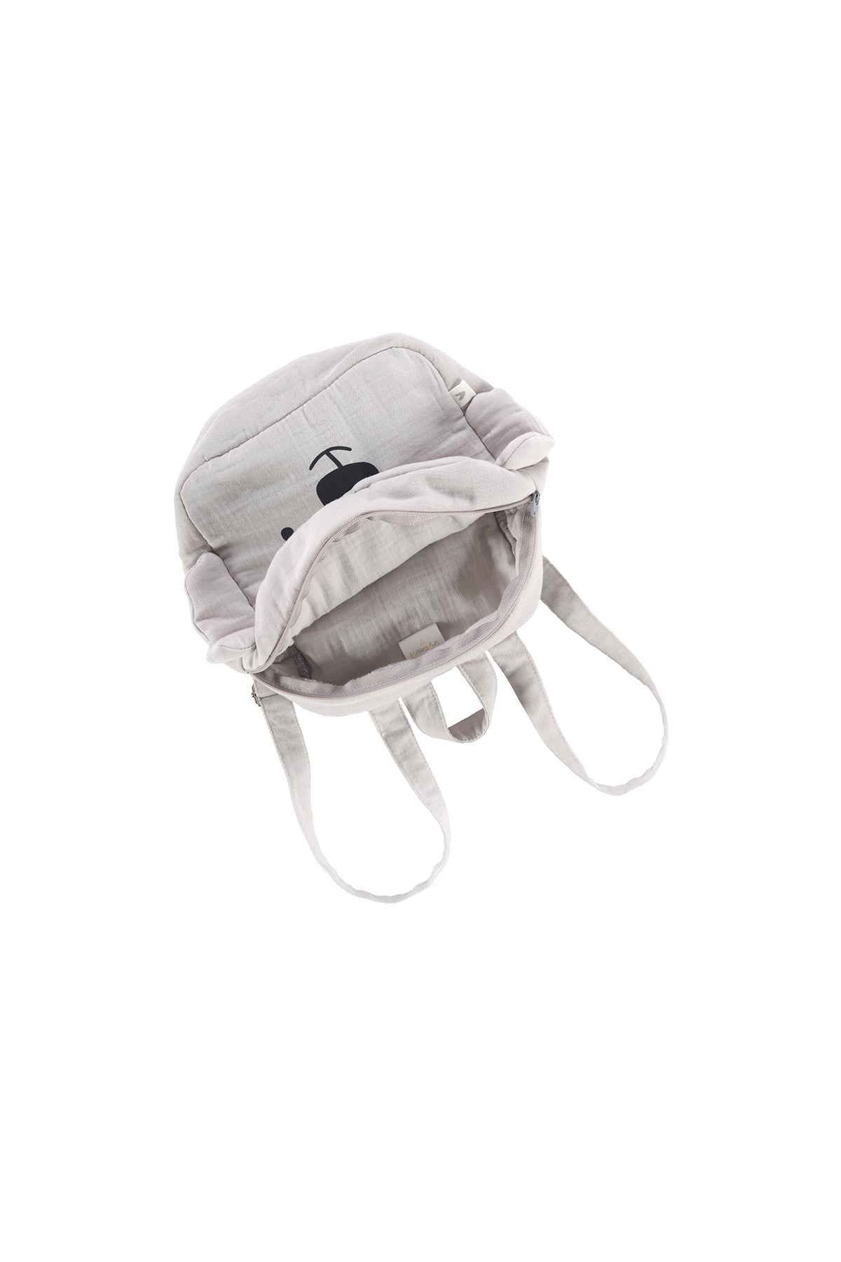 İRYA-Tiny Koala Organik Pamuk Müslin Çocuk Çantası Gri-Tote Bag-4-milagron.live