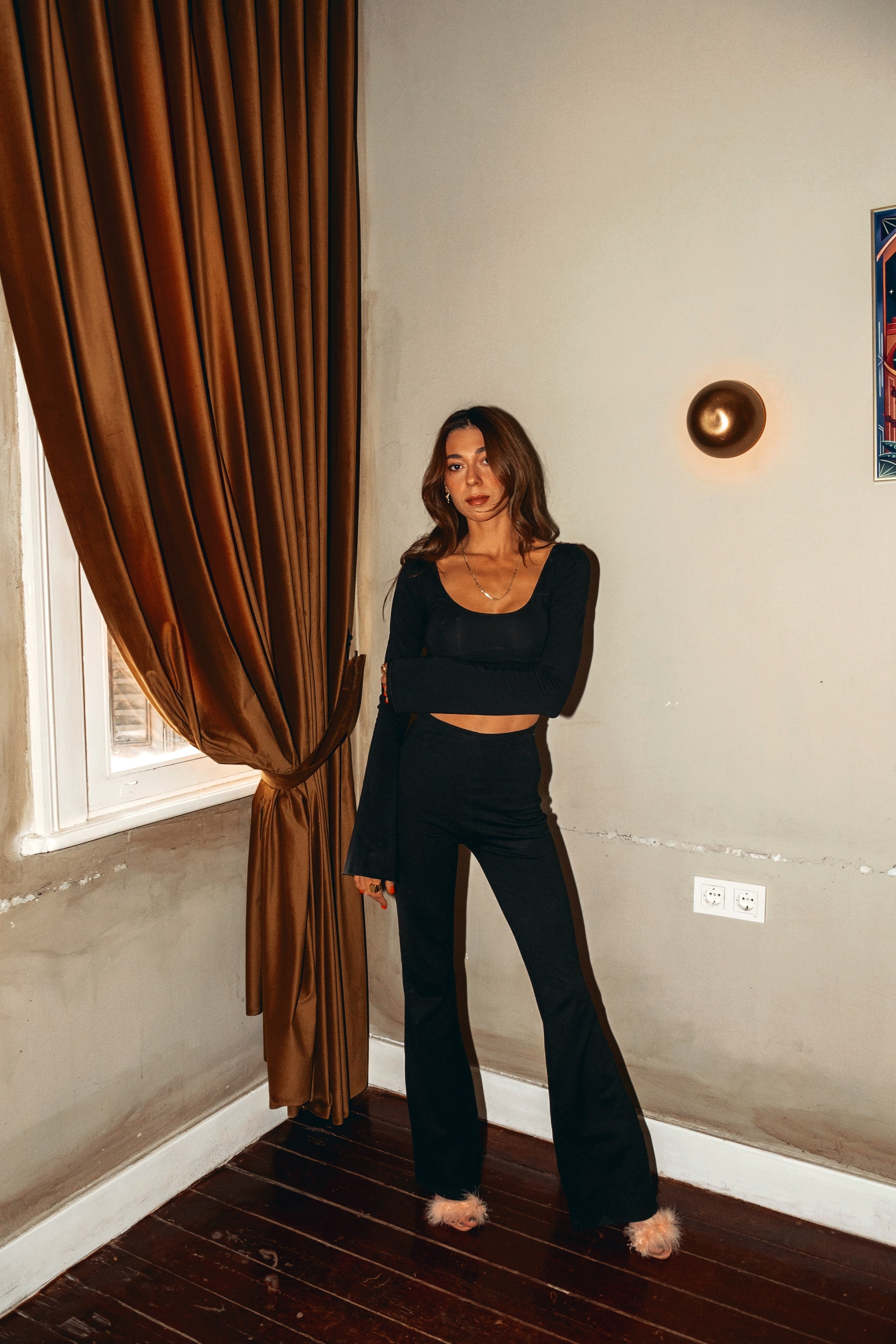 Iamlovein-Galaxy' Black Pants-Pantolon-1-milagron.live