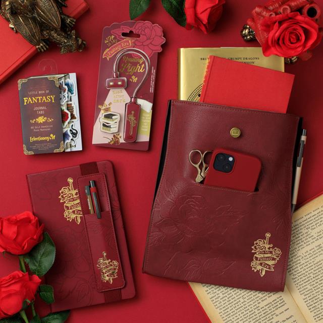 If-Bookaroo Books & Stuff Pouch Kitap&Defter Kılıfı Romantasy-Çizgili-3-milagron.live