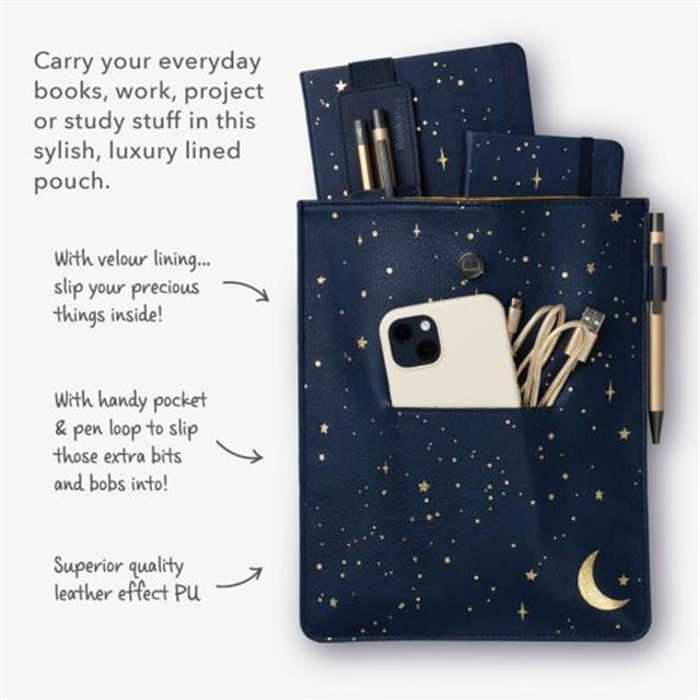 If-If Bookaroo Books & Stuff Pouch Kitap&Defter Kılıfı Moon & Stars-Defter-2-milagron.live