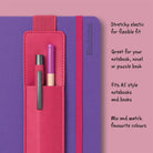 If-İf Bookaroo Pen Pouch Defter üstü Kalemlik Pink Pembe-Kitap Ayracı-4-milagron.live