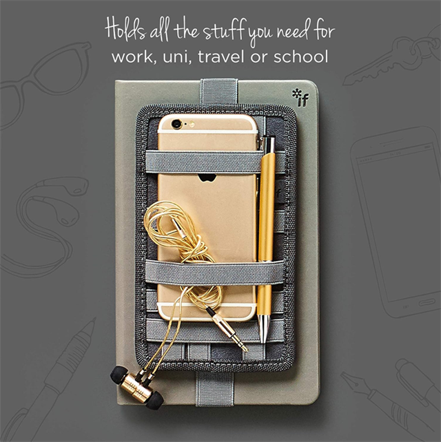 If-İf Bookaroo Pen Pouch Notebook Tidy Defter üstü Düzenleyici Charcoal Gri-Kitap Ayracı-2-milagron.live