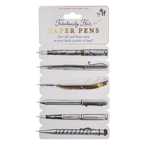 İF Fabulously Flat Paper Pen Kalemli Kitap Ayracı