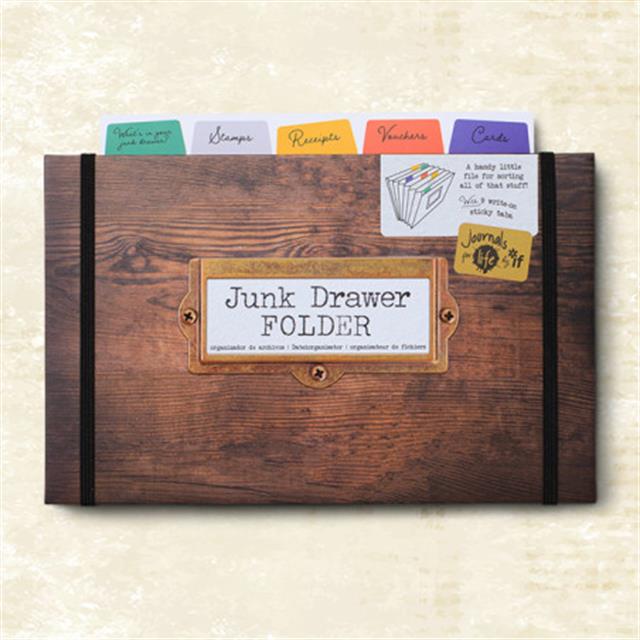 If-If Journals For Life Junk Drawer Folder Efemera Dosyası-Çizgili-1-milagron.live