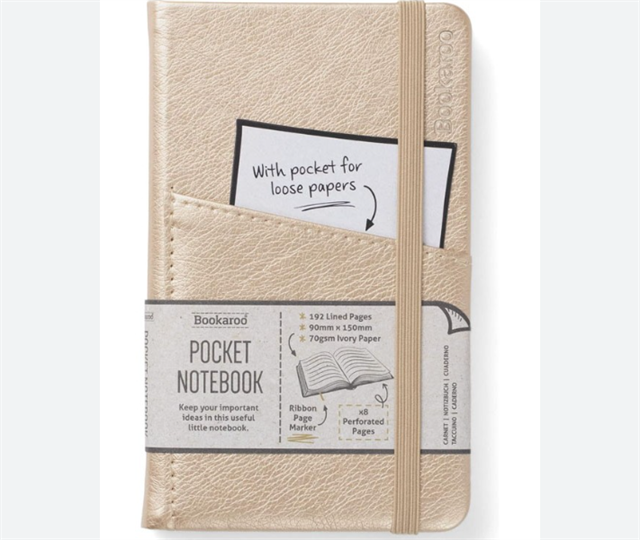 If-If V & A Bookaroo Journal Pocket A6 çizgili Defter Gold-Çizgili-1-milagron.live
