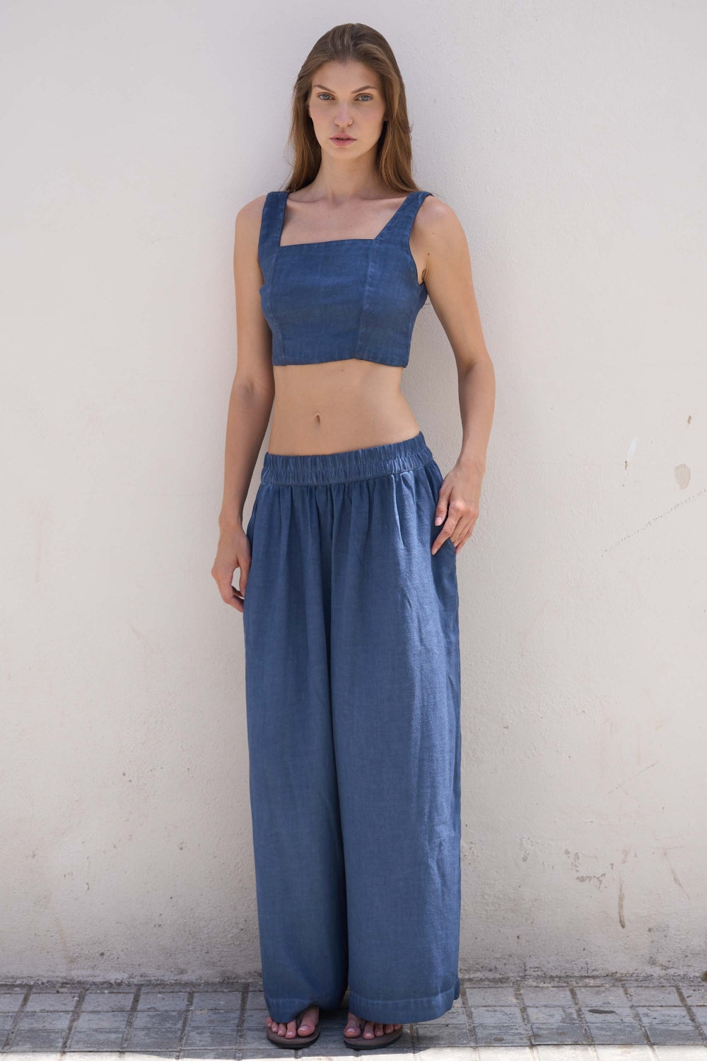 Keten Navy Askılı Büstiyer - 1