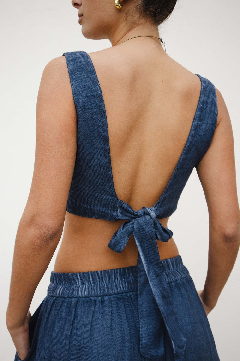 Keten Navy Askılı Büstiyer - 5