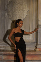 İladia-Cia Cut Out Detailed Maxi Dress-Elbise-1-milagron.live