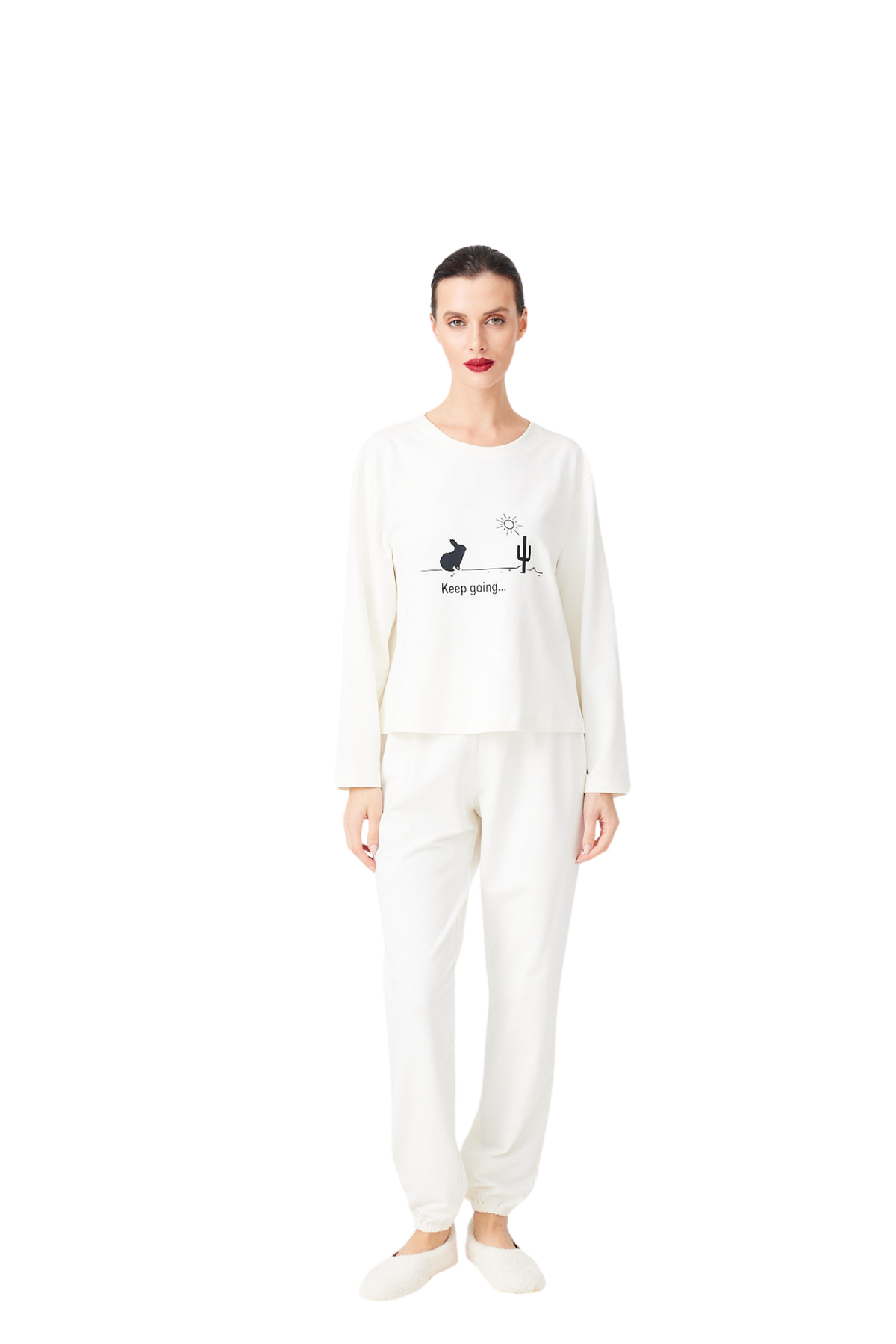 İpek Kıramer-Cotton Pajamas Set-Pijama Takımı-4-milagron.live