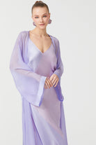 İpek Kıramer-Deco Silk Robe Lila Pink-Sabahlık-2-milagron.live