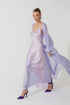 İpek Kıramer-Deco Silk Robe Lila Pink-Sabahlık-4-milagron.live