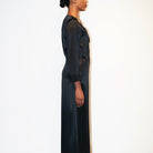 İpek Kıramer-Helen Silk Robe Black-Sabahlık-2-milagron.live