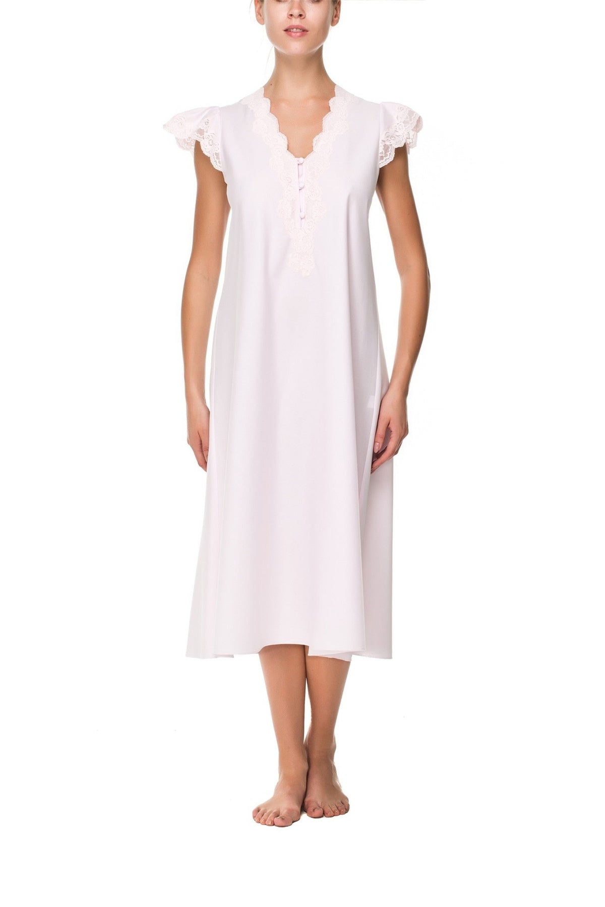 İpek Kıramer-Holy Cotton Chemise Pink-Gecelik-1-milagron.live