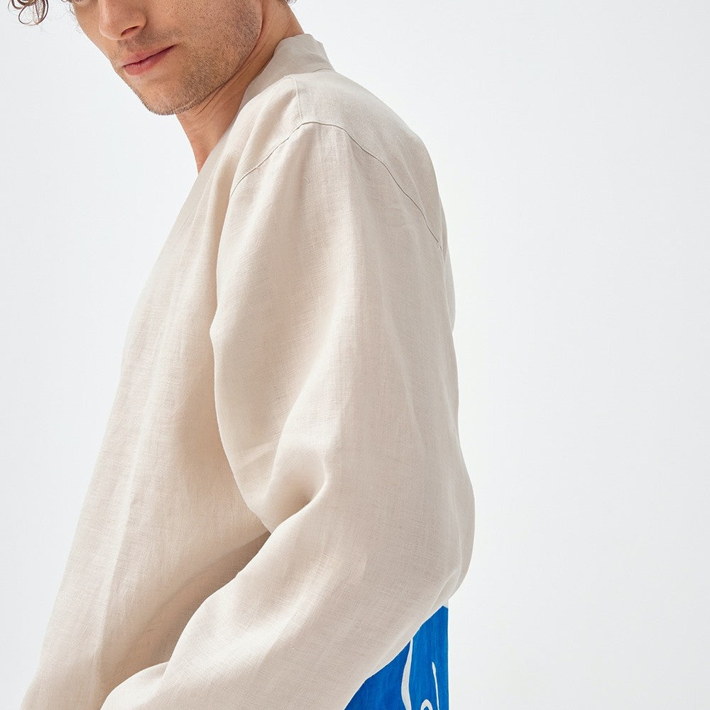 Painture Linen Kimono Beige