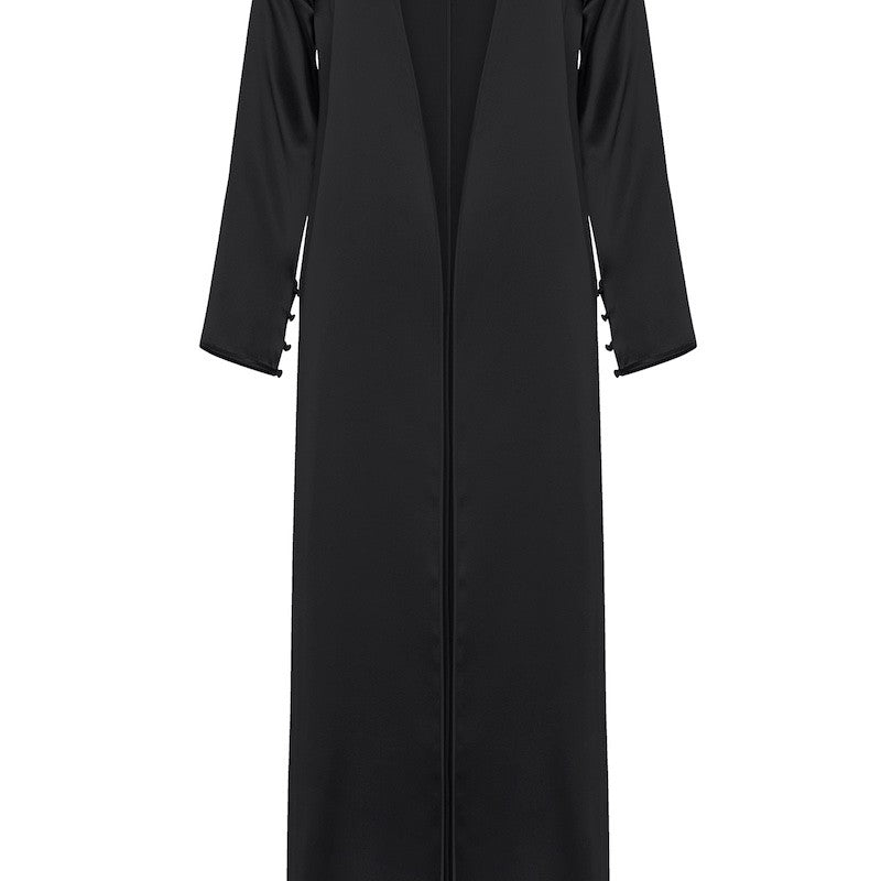 İpek Kıramer-Street Style Robe Black-Sabahlık-3-milagron.live