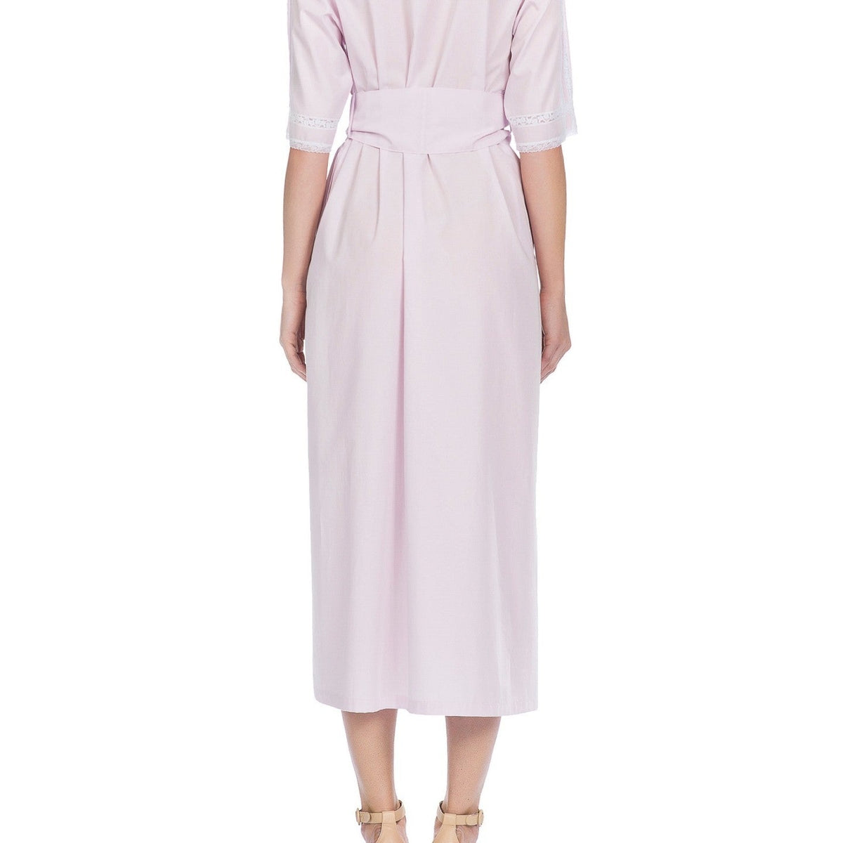 İpek Kıramer-Viboleyn Cotton Robe Pink-Sabahlık-3-milagron.live