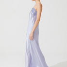 İpek Kıramer-Zen Silk Long Chemise Purple-Gecelik-2-milagron.live