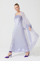 İpek Kıramer-Zen Silk Long Robe Purple-Sabahlık-1-milagron.live
