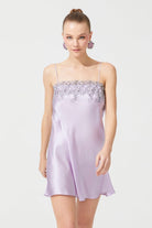 İpek Kıramer-Zen Silk Short Chemise Pink-Gecelik-1-milagron.live
