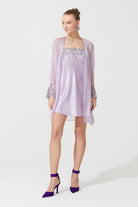 İpek Kıramer-Zen Silk Short Robe Pink-Sabahlık-2-milagron.live
