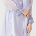 İpek Kıramer-Zen Silk Short Robe Purple-Sabahlık-2-milagron.live