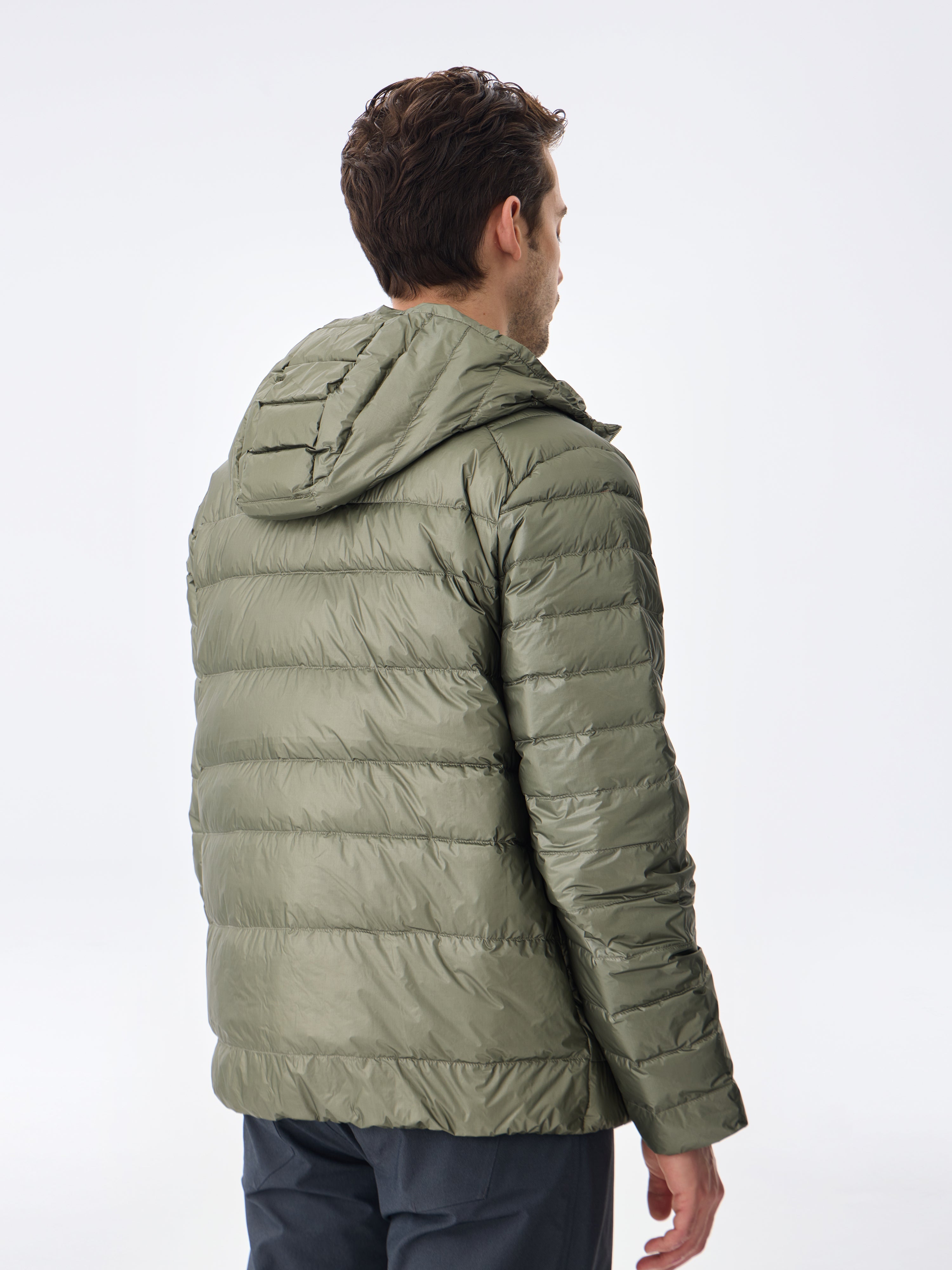 Hooded Bold Down Ceket