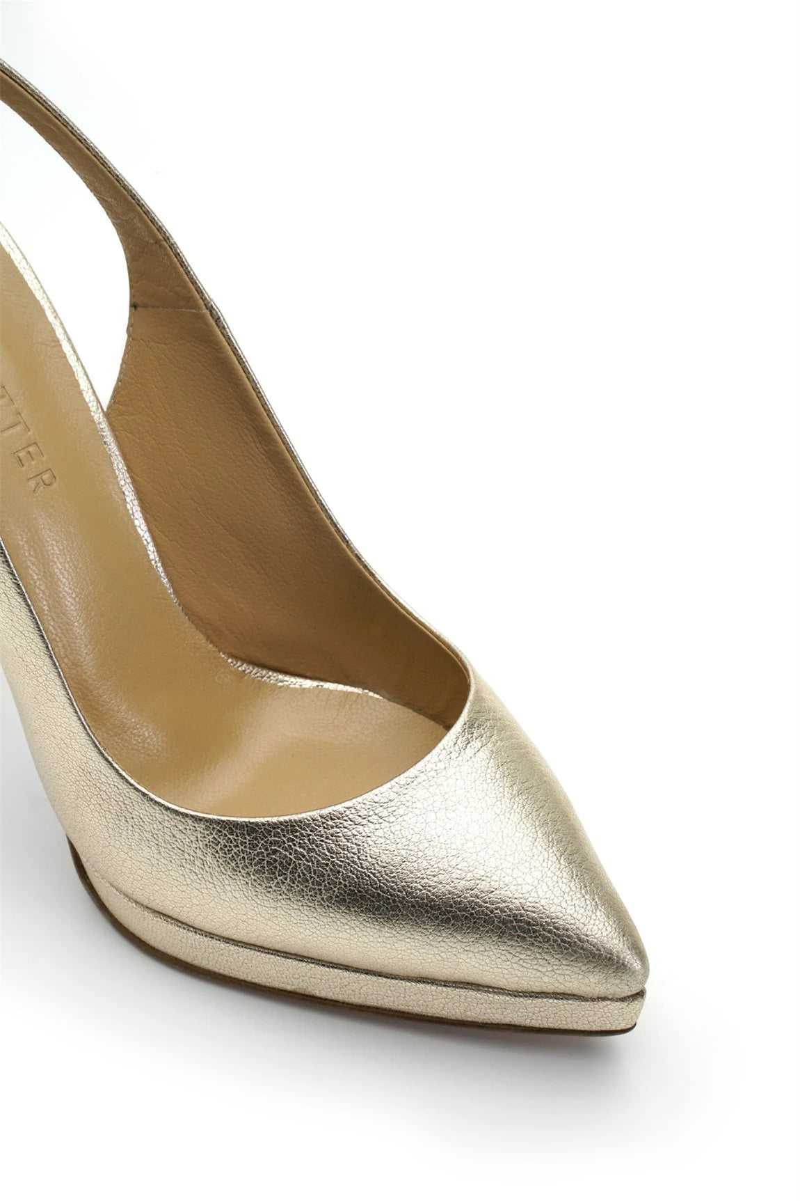 Tanya Deri 12 Cm Platform Topuklu Ayakkabı