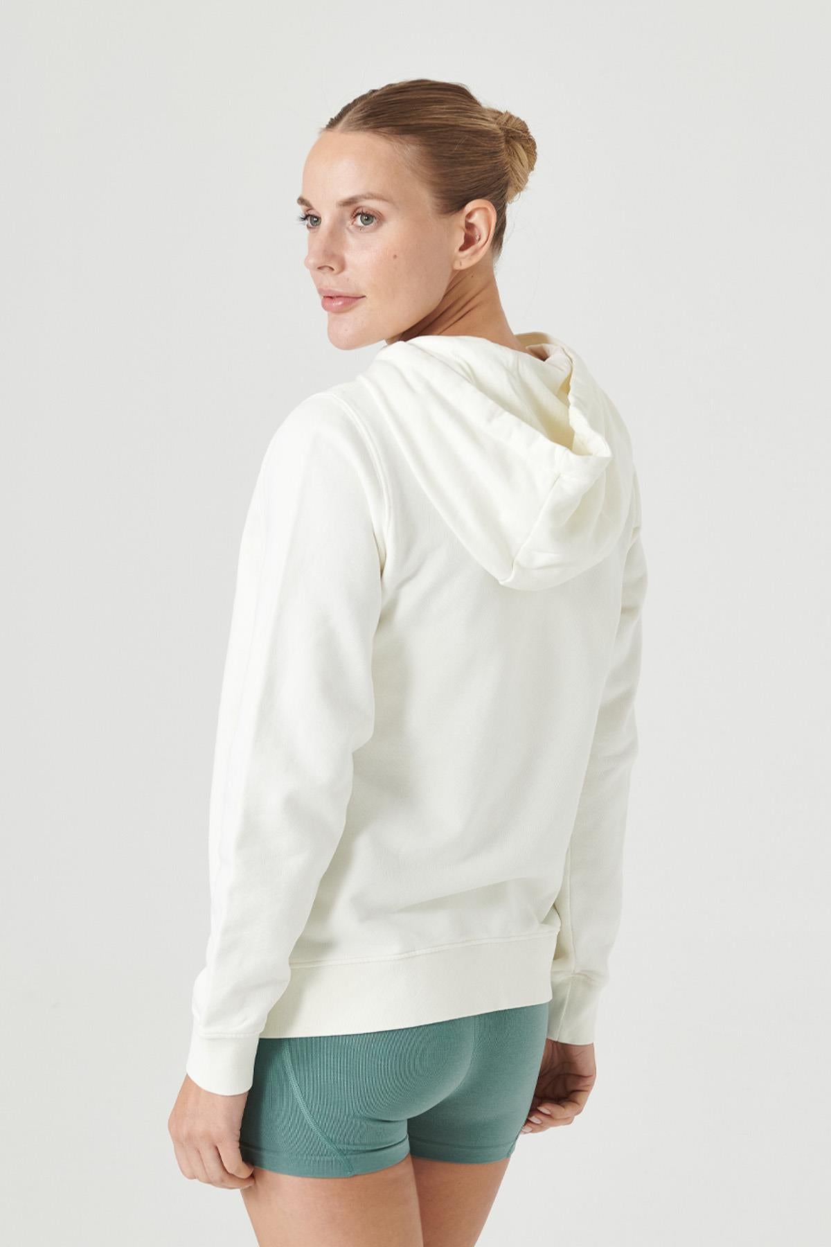 Jerf-Lydney Kadın Kapüşonlu Sweatshirt Krem-Sweatshirts & Hoodies-4-milagron.live