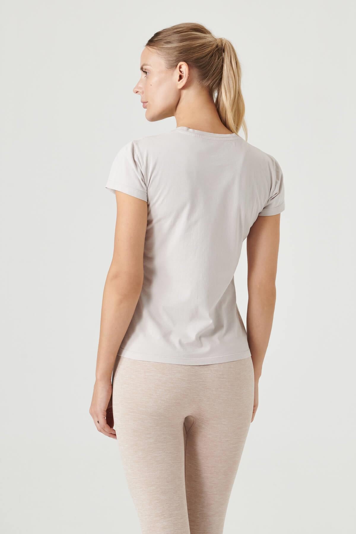 Jerf-Lydney Kadın T Shirt Bej-T-shirt-2-milagron.live