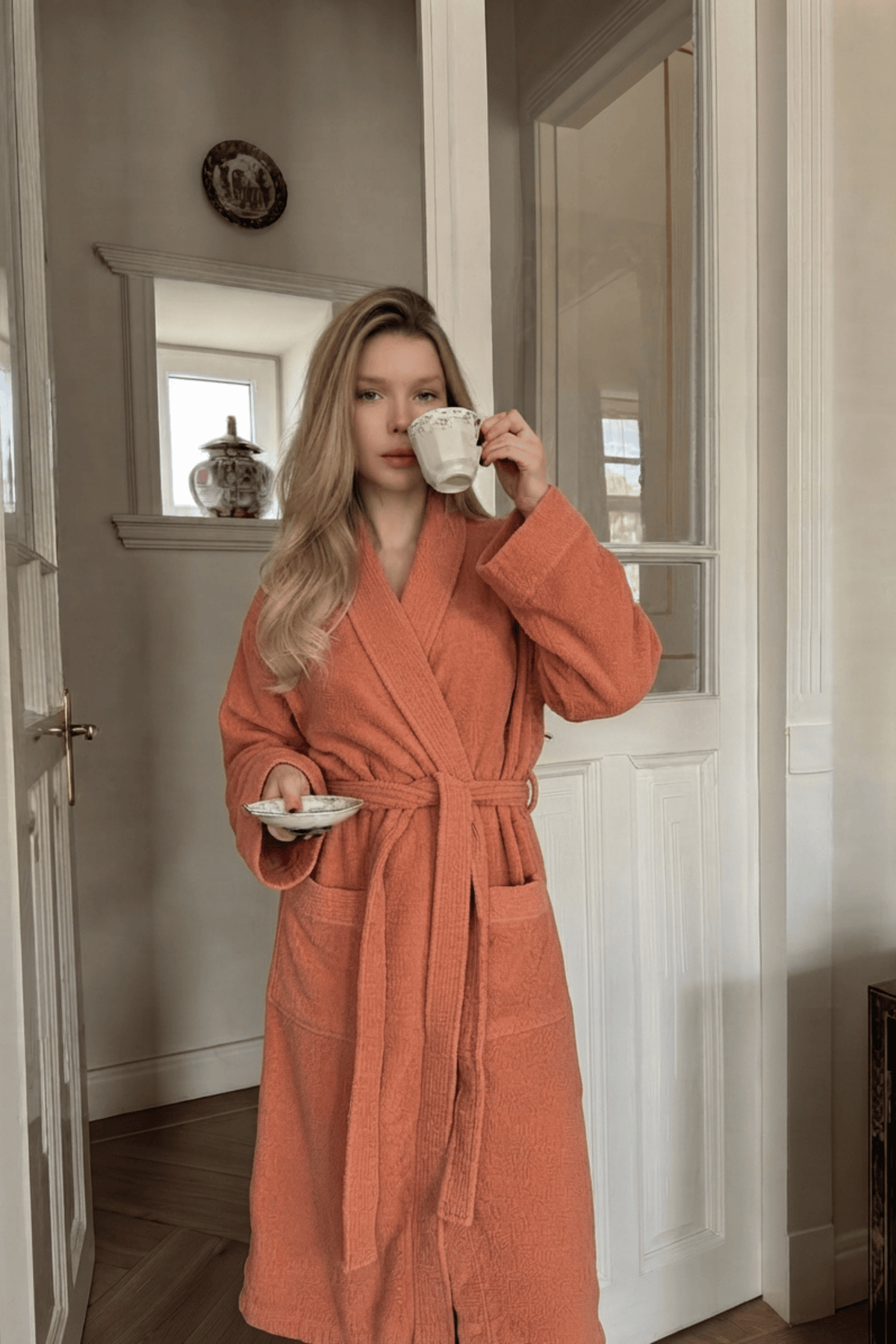 Lavinia Unisex Bornoz – TENCEL™ & Pamuk Karışımı
