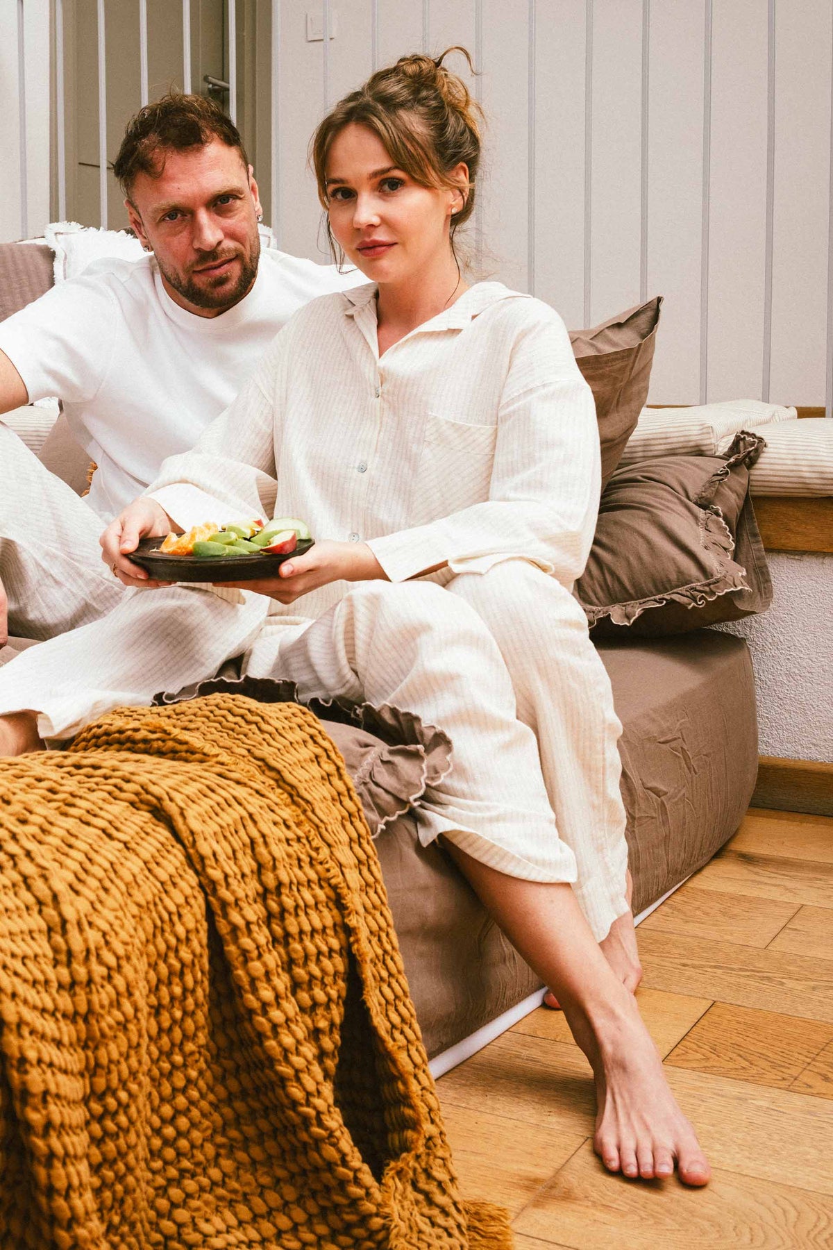 Urika Uzun Kollu Kadın Pijama Üst