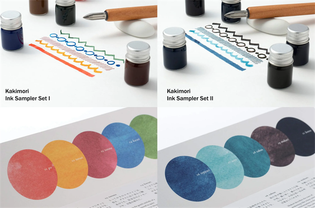 Kakimori Pigment Alüminyum Kapaklı Sample Dolma Kalem Mürekkep Seti I