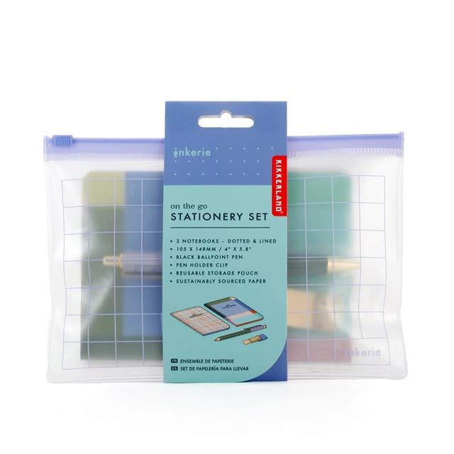 Kikkerland-Kikkerland Inkerie On The Go Stationery Set Kırtasiye Seti-Kalem Seti-2-milagron.live
