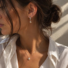 Kimolos-Nyx Earring 925 Ayar Gümüş Küpe-Küpe-2-milagron.live