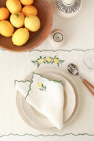 Km Home Collection-2'li Set Limon İşlemeli Keten Peçete-Peçete-5-milagron.live