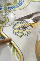 Km Home Collection-2'li Set Limon İşlemeli Pamuk Peçete-Peçete-3-milagron.live