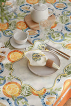 Km Home Collection-2'li Set Limon İşlemeli Pamuk Peçete-Peçete-5-milagron.live