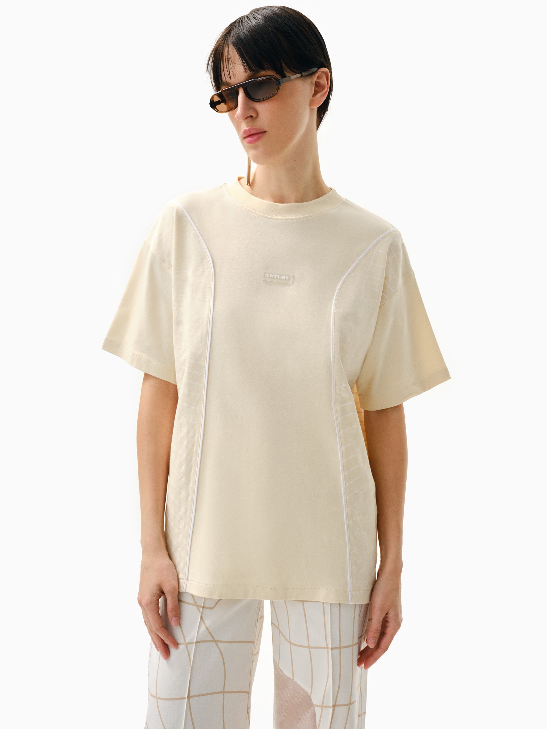 Kntlgy-Bej Baskılı T-Shirt-T-Shirts-2-milagron.live