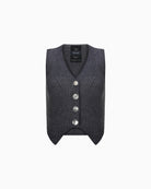 Kntlgy-Multi Button Ribbed Yelek-Yelek-1-milagron.live