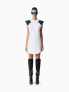 Kntlgy-White Sweatshirt Dress-Elbise-1-milagron.live