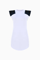 Kntlgy-White Sweatshirt Dress-Elbise-2-milagron.live